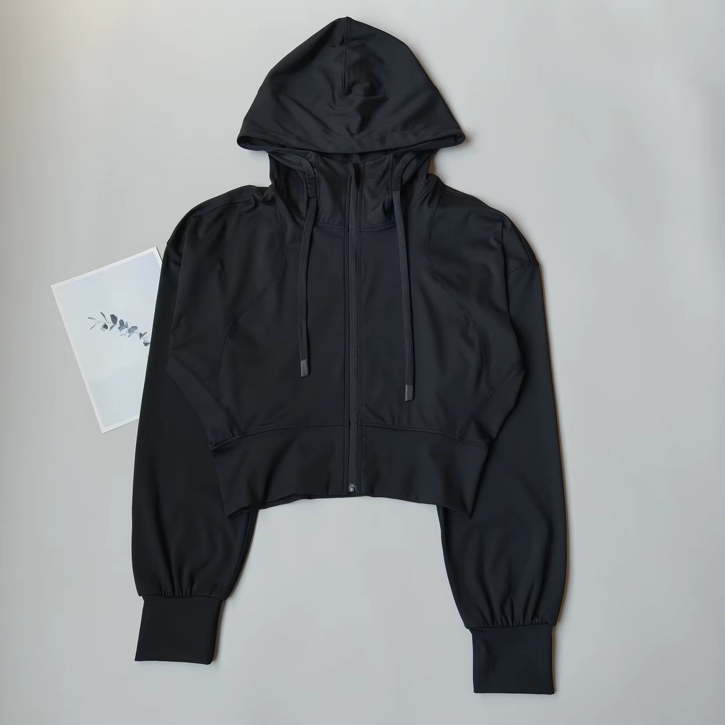 Women'S Fitness Coat Hooded Cardigan Tight Quick-Dry Sports Jacket Running Training Shirt Yoga Clothes Long Sleeve Sport Jacke