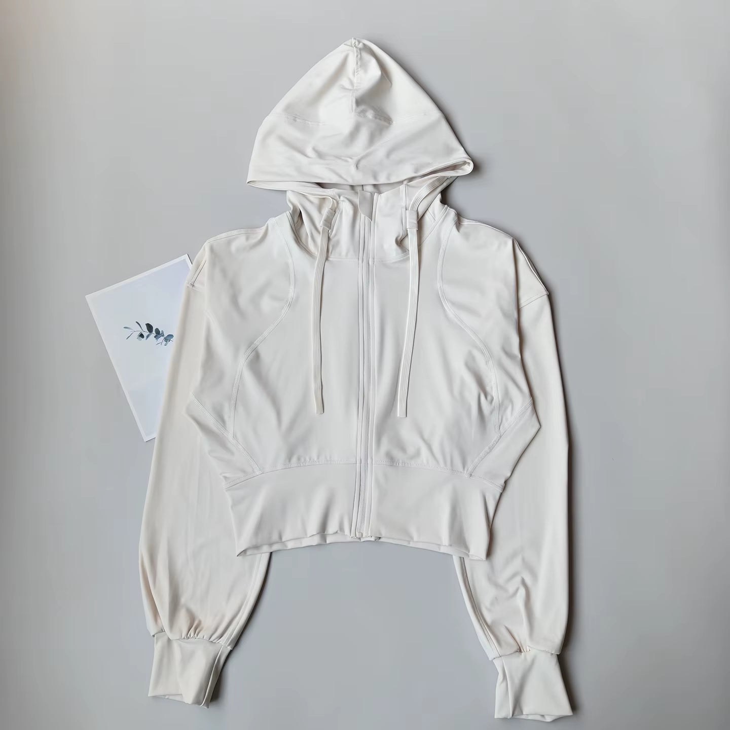 Women'S Fitness Coat Hooded Cardigan Tight Quick-Dry Sports Jacket Running Training Shirt Yoga Clothes Long Sleeve Sport Jacke